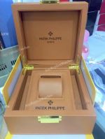 Patek Philippe Replica Box For Sale - Brown Leather Case & Gold Lock